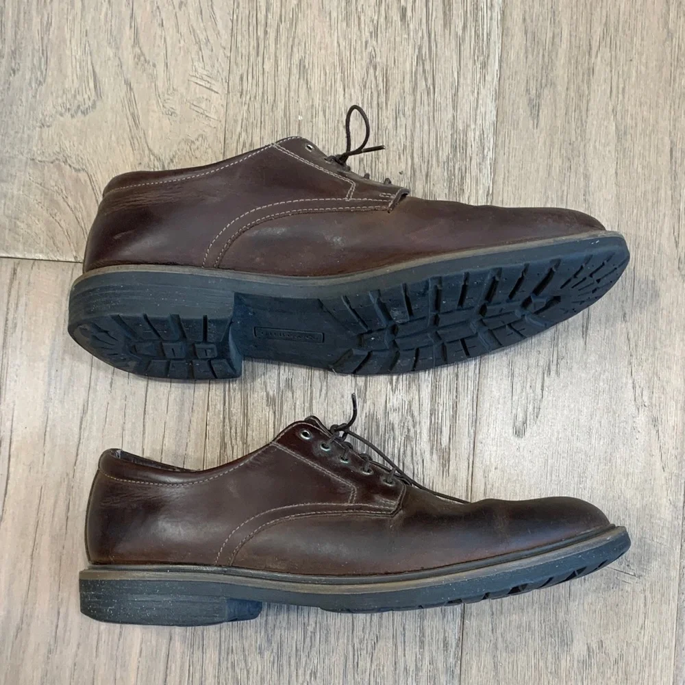 G.H. Bass & Co. Brown Leather Derby Shoes Size 9 - Picture 2 of 8